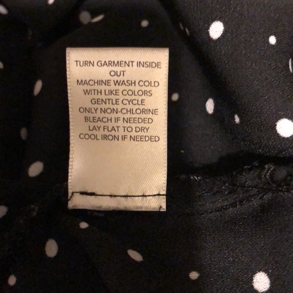 Sleeveless tunic blouse black with white polka dots - Picture 7 of 9